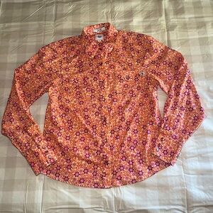 CRUEL GIRL Flower Long Sleeve Pearlsnap